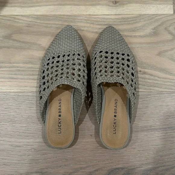 Lucky Brand crocheted flat mules - Picture 2 of 3